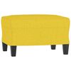 vidaXL 3-osobowa sofa z podnóżkiem, jasnożółty, 180 cm, tkaniną