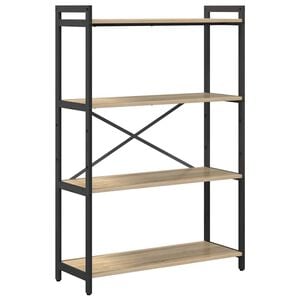 vidaXL P&oacute;łka na książki 80 x 30 x 120 cm Drewno inżynieryjne
