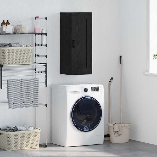 vidaXL Szafka wisząca Czarny Dąb 34,5 x 34 x 90 cm