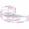 vidaXL Rama ł&oacute;żka Biały i jasnoszary 120 x 190 cm Lite drewno sosnowe