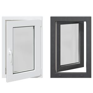 vidaXL Okno piwniczne typu tilt & turn RISOR 50 x 75 cm PVC i szkło