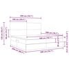 vidaXL Ł&oacute;żko z miejscem na przechowywanie i materacem 200 x 200 cm