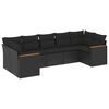 vidaXL Patio Sofa Set 7-osobowe Black