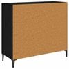 vidaXL Bufet Czarny dąb 34 x 90 x 80 cm Materiał drewnopochodny