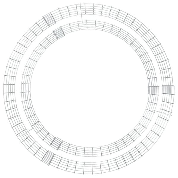 vidaXL Palenisko gabionowe, &Oslash; 100 cm, galwanizowane żelazo
