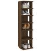 vidaXL Stojak na buty, brązowy dąb, 27,5x27x102 cm