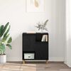 vidaXL Bufet Czarny dąb 35 x 60 x 70 cm Materiał drewnopochodny