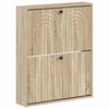 vidaXL Wisząca szafka na buty ALKMAAR 71 x 17 x 86 cm dąb Sonoma