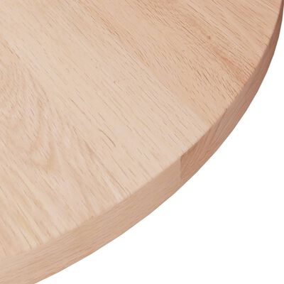 vidaXL Okrągły blat do stolika, Ø40x1,5 cm, surowe drewno dębowe
