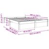 vidaXL Ramka ł&oacute;żka Woskowy Brąz 120 x 200 cm Lite drewno sosnowe