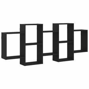 vidaXL P&oacute;łka ścienna, czarny dąb, 159x18x65cm, materiał drewnopochodny