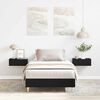 vidaXL Ramka ł&oacute;żka Czarny Dąb 203 x 93 x 25 cm Materiał drewnopochodny