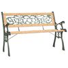 vidaXL Ławka ogrodowa, 122 cm, lite drewno jodłowe