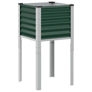 vidaXL Donica ogrodowa zielona 45x45x88 cm stalowa