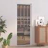 vidaXL Drzwi wewnętrzne, 76x201,5 cm, białe, szkło ESG i aluminium