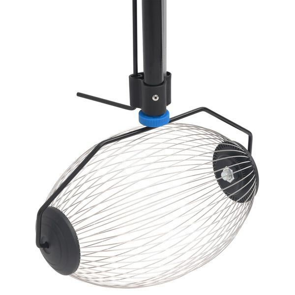 vidaXL Narzędzie do zbierania orzech&oacute;w, niebieskie, 127 cm, stal