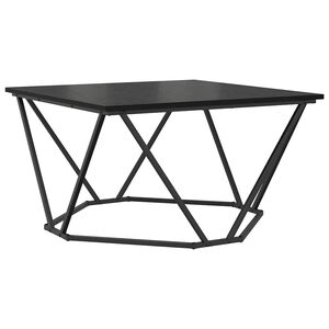vidaXL Stolik kawowy Czarny Dąb 80 x 80 x 45 cm