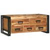 vidaXL Stolik kawowy Brązowy 90 x 50 x 38 cm Lite Drewno Akacji