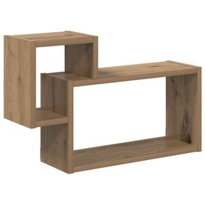 vidaXL P&oacute;łka ścienna Do montażu na ścianie Dąb artisan 55 x 15 x 35 cm