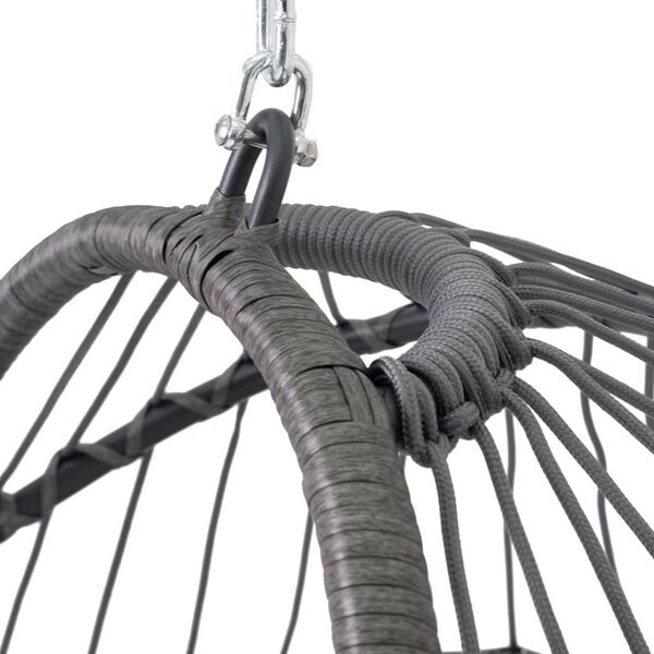 ProGarden Fotel wiszący ze stojakiem, ciemnoszary