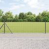 vidaXL Ogrodzenie z słupkiem Szary 0,6 x 25 m Stal i PVC