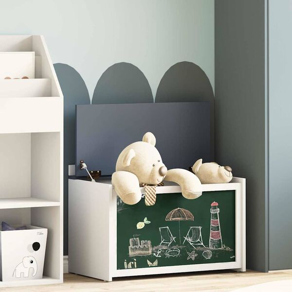 vidaXL Skrzynia z przechowywaniem i frontem z tablicą kredową ROROS