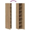 vidaXL Highboard 2 pcs Dąb rzemieślniczy 30 x 42,5 x 185 cm
