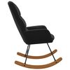 vidaXL Fotel bujany, czarny, tapicerowany aksamitem