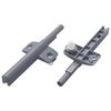 vidaXL Tłumik z miękkim zamknięciem 2 pcs Szary 125 x 47 x 15 mm PP