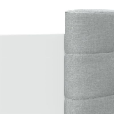 vidaXL Rama łóżka z wezgłowiem, biała, 90x200 cm