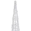 vidaXL Stożek dekoracyjny, akrylowy, kolorowy, LED, 120 cm