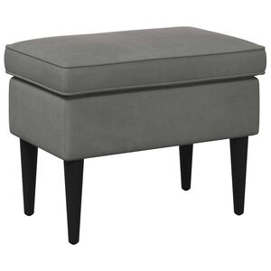 vidaXL Stołek na Stopy ciemnoszary 55 x 35 x 41 cm Welur