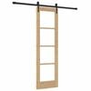 vidaXL Drzwi przesuwne Naturalny 61 x 198,5 cm