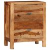vidaXL Szafka nocna z 2 szufladami, lite drewno akacjowe