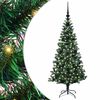 vidaXL Sztuczna choinka z oświetleniem na Boże Narodzenie 120 cm