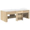 vidaXL Ł&oacute;żko piętrowe dla dzieci 2 pcs dąb Sonoma 90 x 200 cm