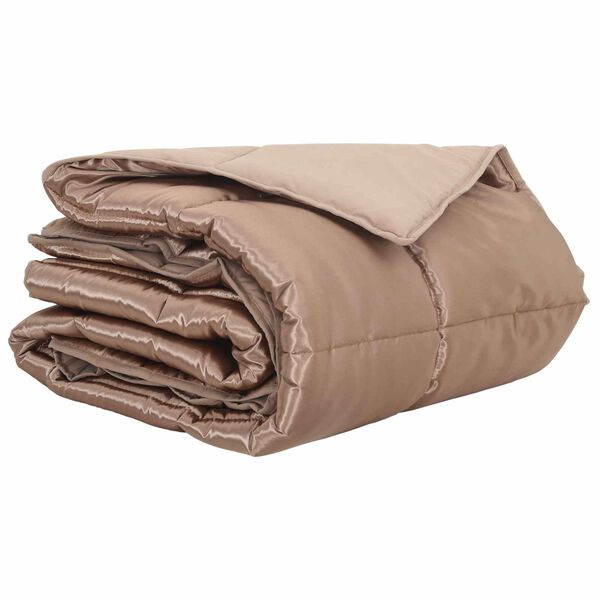 vidaXL Letni Kołdra złoty 200 x 135 cm Satyna i Mikrofibra