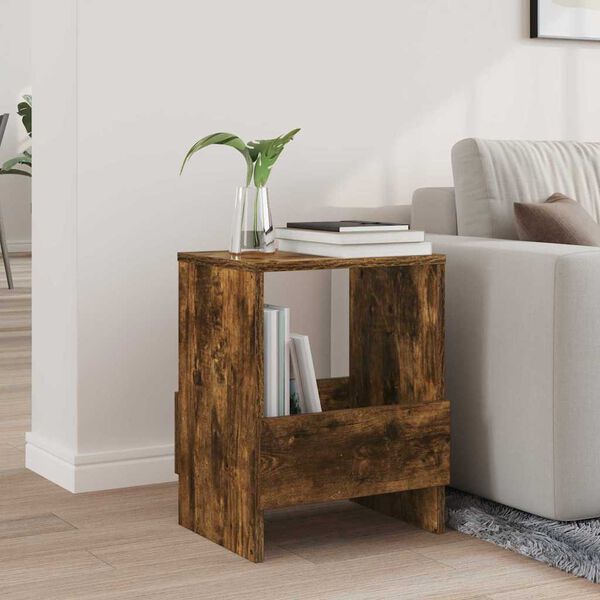 vidaXL Regał na gazety Dąb wędzony 35 x 30 x 45 cm