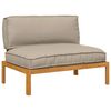 vidaXL Zestaw Sof Ciemnoszary 120 x 92 x 69 cm Lite Drewno Akacji