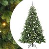 vidaXL Sztuczna choinka z 300 diodami LED Zielony 210 cm PE i PVC