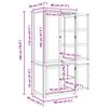 vidaXL Zestaw Mebli do Przechowywania Brązowy Materiał drewnopochodny