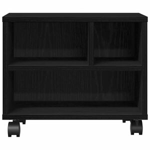 vidaXL Stojak na drukarkę Czarny Dąb 41 x 32 x 34,5 cm