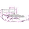 vidaXL Ramka ł&oacute;żka Ciemnoszary 140 x 200 cm Lite drewno sosnowe