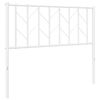 vidaXL Metalowe wymienne wezgłowie, białe, 100 cm