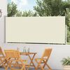 vidaXL Wysuwana markiza boczna na taras, 120 x 500 cm, kremowa