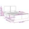 vidaXL Ramka ł&oacute;żka Dąb wędzony 150 x 200 cm Lite drewno sosnowe