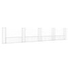 vidaXL Ogrodzenie gabionowe z 5 słupkami, żelazo, 500x20x100 cm