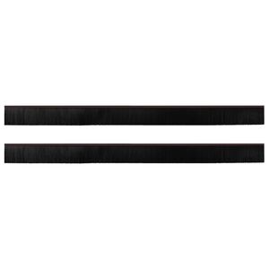 vidaXL Szczotki uszczelniające do drzwi samoprzylepne 2 pcs Brązowy