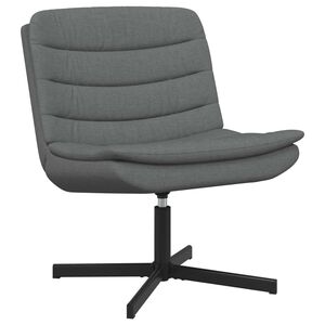 vidaXL Fotel obrotowy Ciemnoszary 63 x 75 x 76 cm tkanina