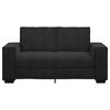 vidaXL Sofa 2-osobowa, czarna, 160x78x84 cm, tapicerowana aksamitem